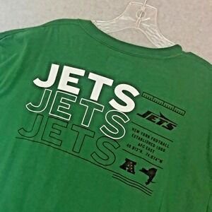 NEW! Fanatics NEW YORK JETS Heritage T-Shirt Mens 2XL Green Short Sleeve NWT